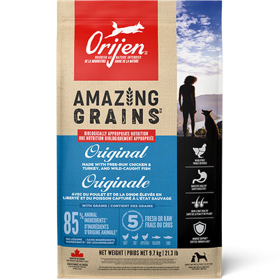 ORIJEN DOG AMAZING GRAINS ORIGINAL 21.3lb/9.7kg