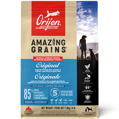 ORIJEN DOG AMAZING GRAINS ORIGINAL 4lb/1.8kg