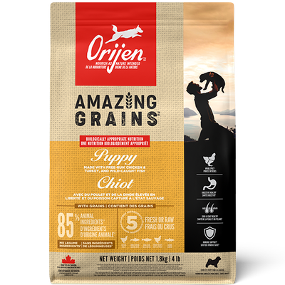 ORIJEN DOG AMAZING GRAINS PUPPY 4lb/1.8kg