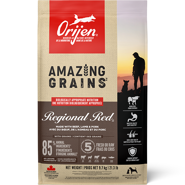 ORIJEN DOG AMAZING GRAINS REGIONAL RED 21.3lb/9.7kg