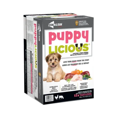 IRON WILL PUPPYLICIOUS CHICKEN &amp; BEEF 12lb