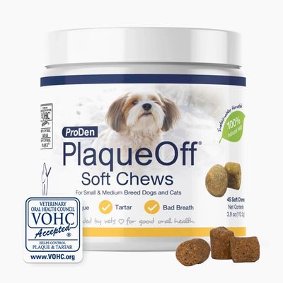 PRODEN PLAQUE OFF SOFT CHEWS SMALL/MEDIUM BREED 45ct