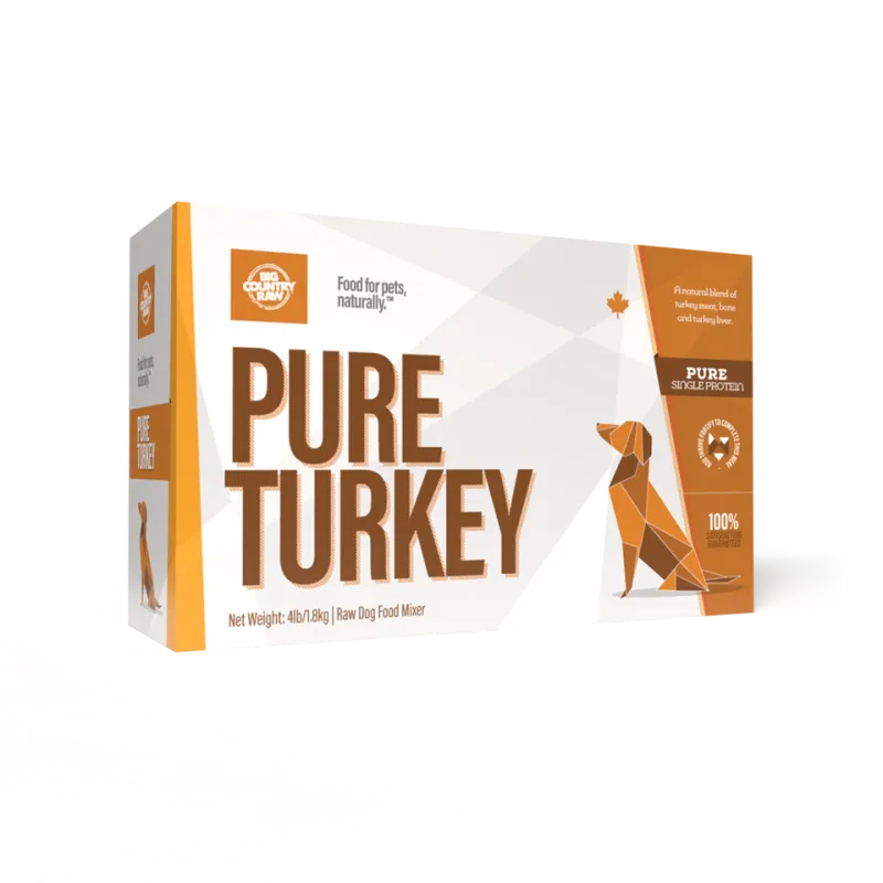 BIG COUNTRY RAW PURE TURKEY 4lb/1.8kg