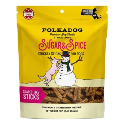 POLKADOG SUGAR &amp; SPICE STICKS CHICKEN &amp; CRANBERRY RECIPE 5oz