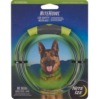 NITE IZE NITEHOWL LED SAFETY NECKLACE RECHARGEABLE GREEN