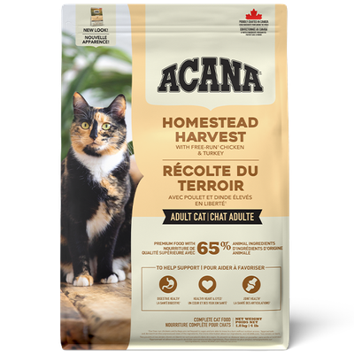 ACANA CAT HOMESTEAD HARVEST 4lb/1.8kg