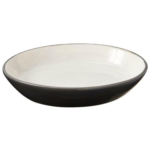 SPOT GRAY OVAL CAT DISH 6&quot;