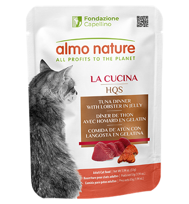 ALMO CAT HQS LA CUCINA TUNA DINNER WITH LOBSTER IN JELLY 1.94oz/55g