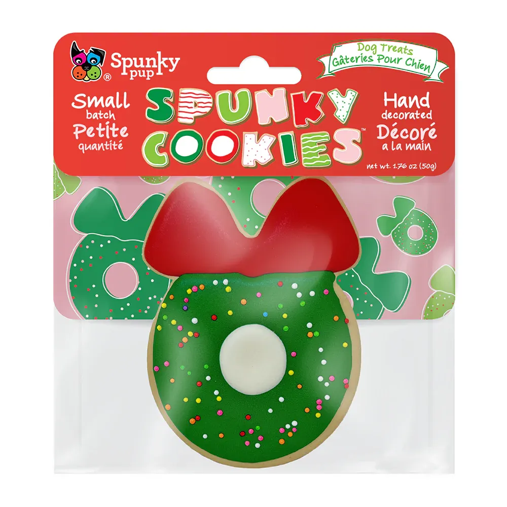 SPUNKY PUP SPUNKY HOLIDAY COOKIE WREATH