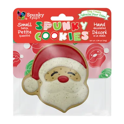 Spunky Pup Spunky Holiday Cookie Santa