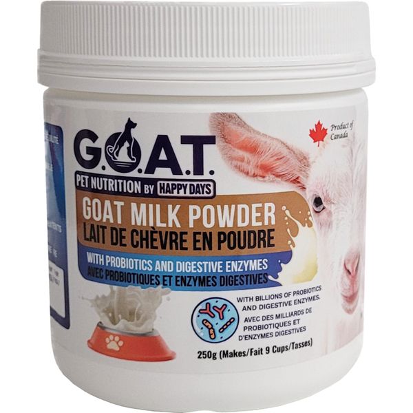 HAPPY DAYS GOAT MILK POWDER WITH PROBIOTICS AND DIGESTIVE ENZYMES 250g