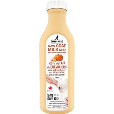 Happy Days Raw Goat Milk Kefir With Pumpkin &amp; Ginger 33oz/975mL