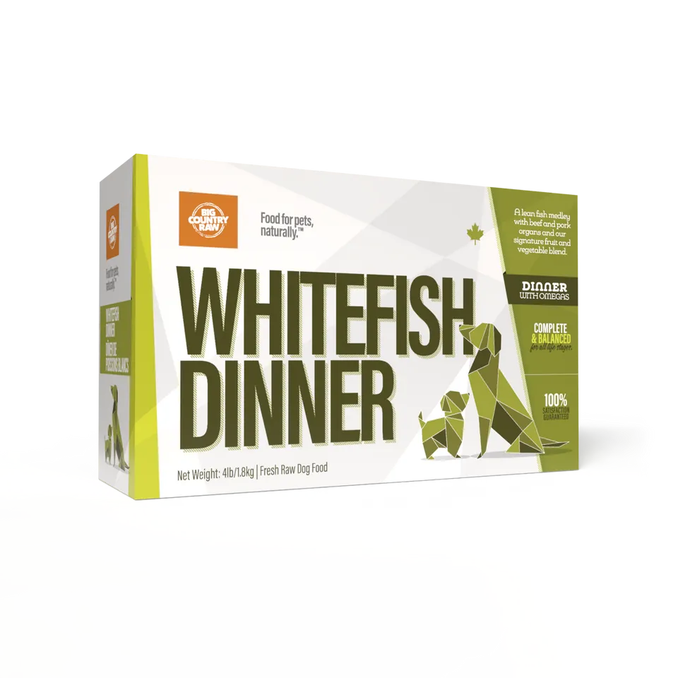 BIG COUNTRY RAW WHITEFISH DINNER 4lb/1.8kg