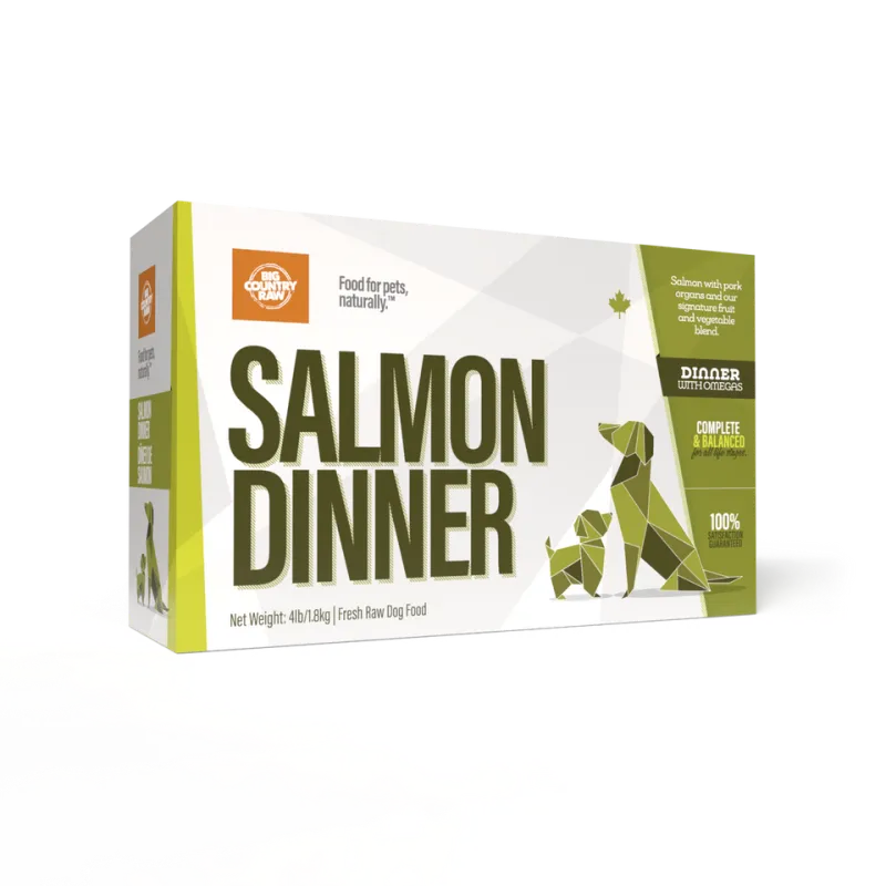 Big Country Raw Salmon Dinner 4Lb/1.8Kg