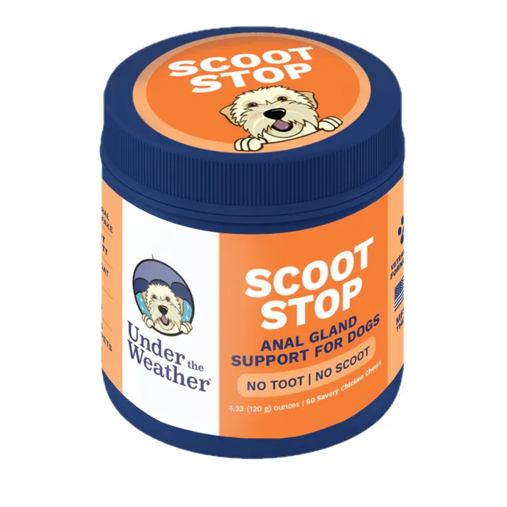 Under The Weather Dog Scoot Stop Anal Gland Support 60ct 3.23oz/120g