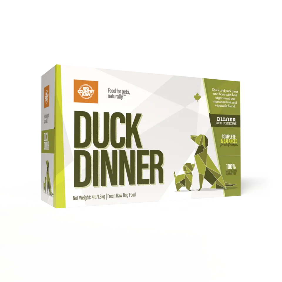 Big Country Raw Duck Dinner 4Lb/1.8Kg