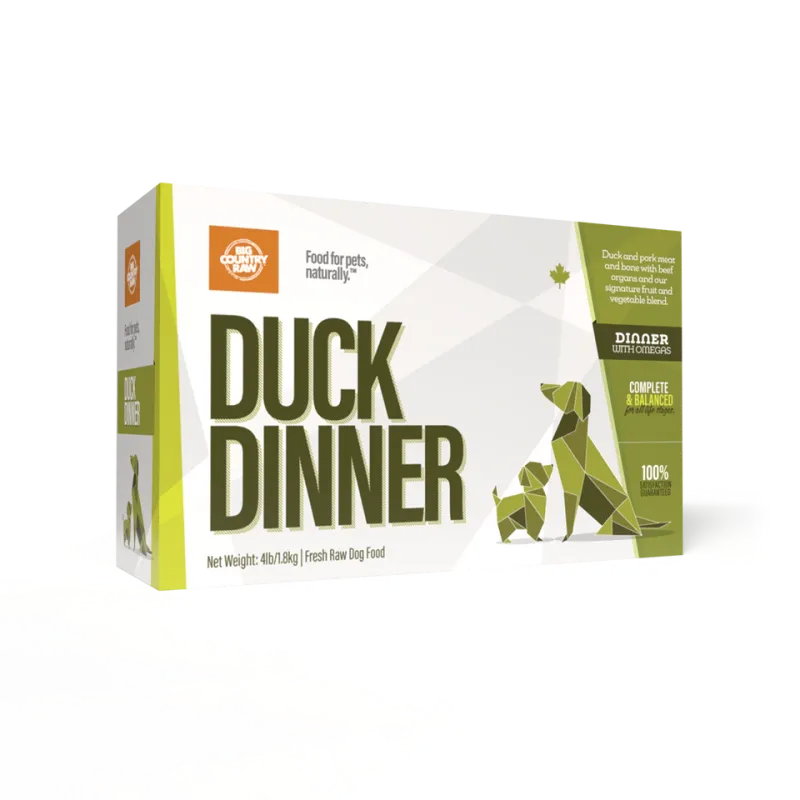 Big Country Raw Duck Dinner 4Lb/1.8Kg