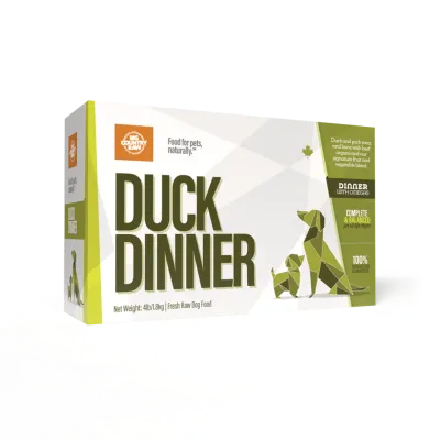 BIG COUNTRY RAW DUCK DINNER 4lb/1.8kg