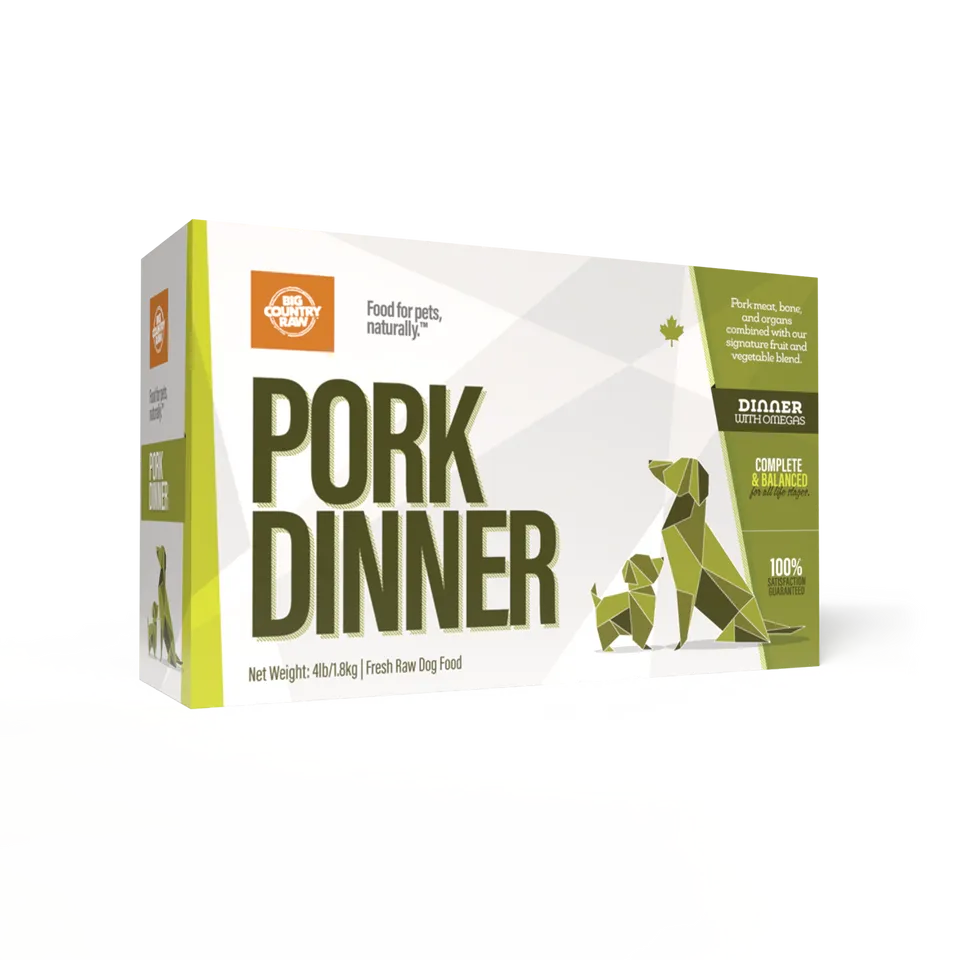 BIG COUNTRY RAW PORK DINNER 4lb/1.8kg