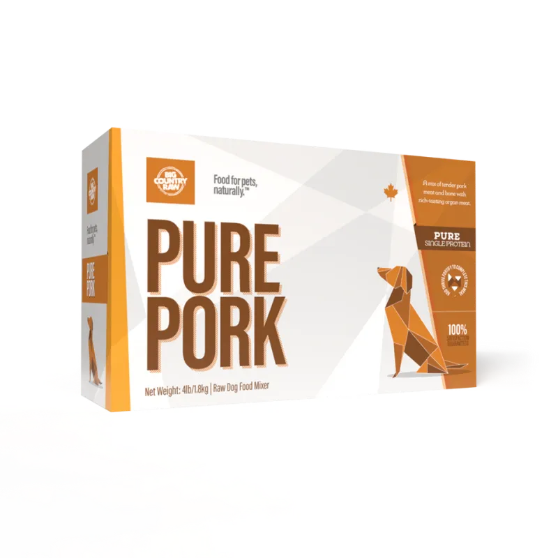 BIG COUNTRY RAW PURE PORK 4lb/1.8kg