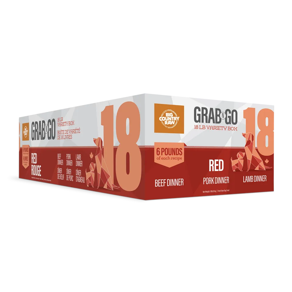 Big Country Raw Grab N Go Red 18Lb/8.1Kg