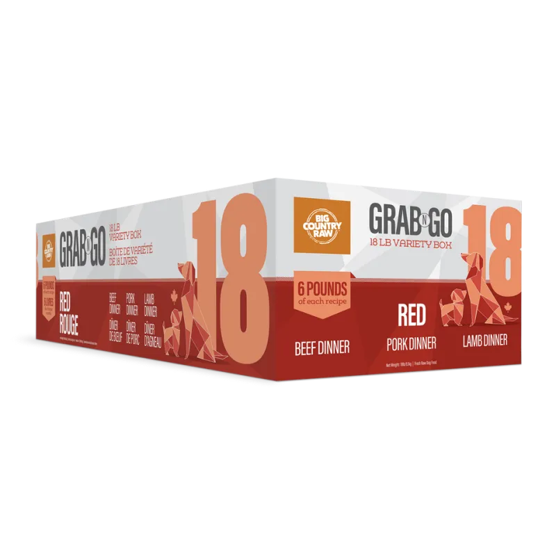 Big Country Raw Grab N Go Red 18Lb/8.1Kg