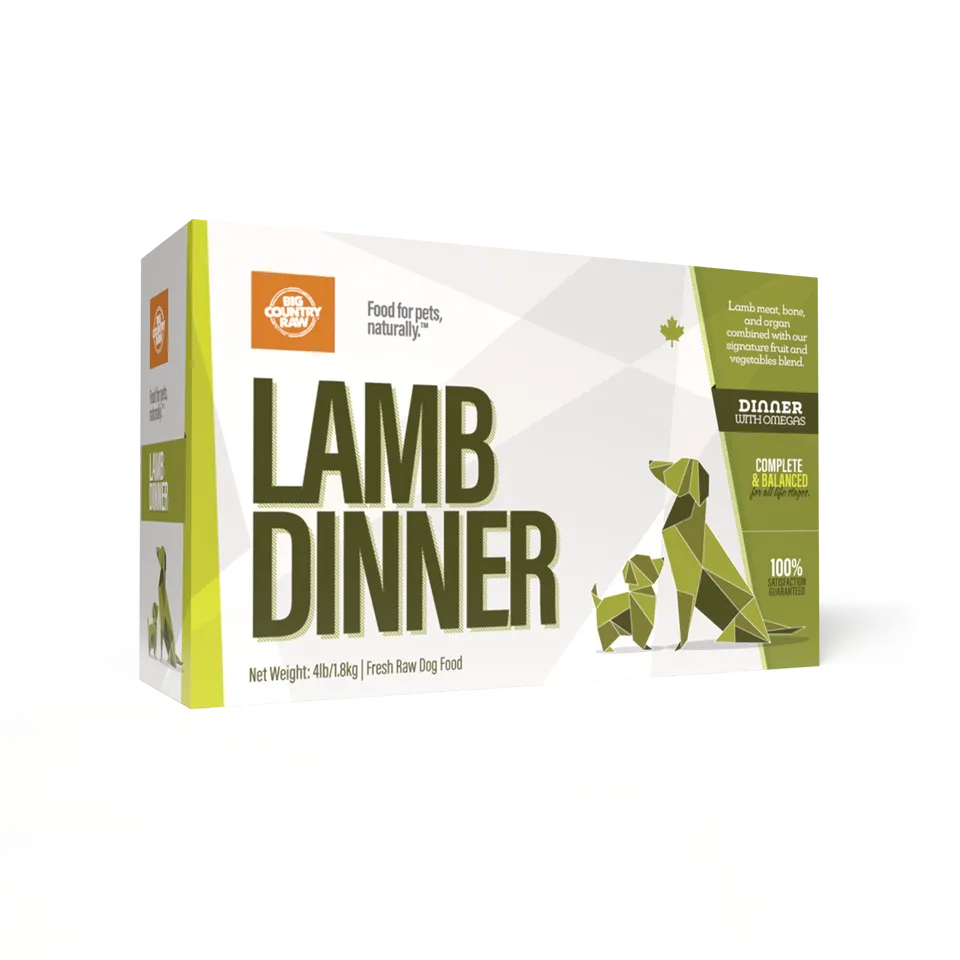 Big Country Raw Lamb Dinner 4Lb/1.8Kg
