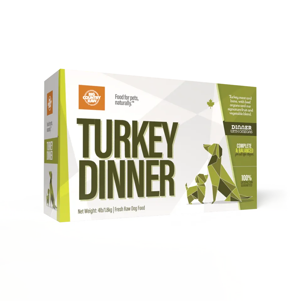 Big Country Raw Turkey Dinner 4Lb/1.8Kg