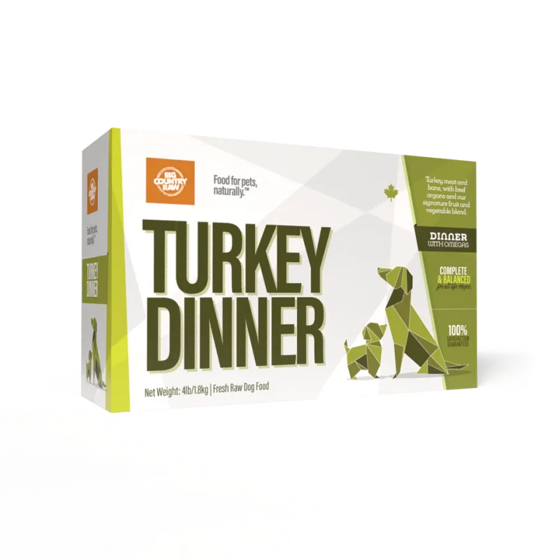 Big Country Raw Turkey Dinner 4Lb/1.8Kg