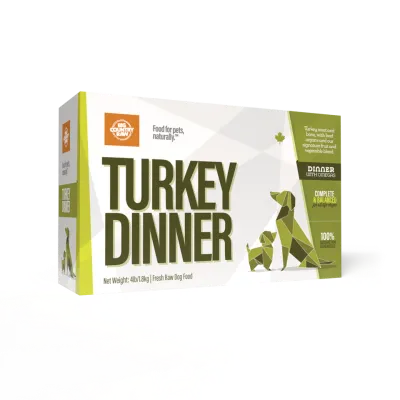 Big Country Raw Turkey Dinner 4Lb/1.8Kg