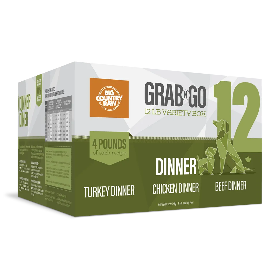 BIG COUNTRY RAW GRAB N GO DINNER 12lb/5.4kg