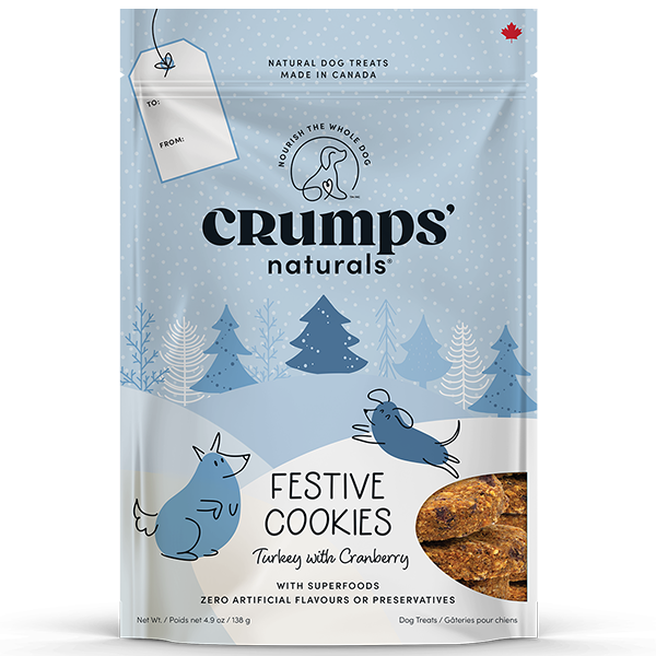Crumps Holiday Festive Cookies Turkey &amp; Cranberry 270g/9.5oz