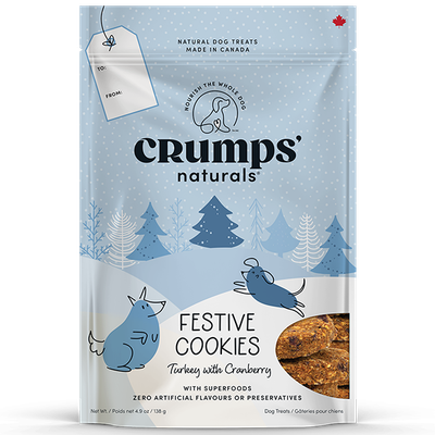 Crumps Holiday Festive Cookies Turkey &amp; Cranberry 270g/9.5oz