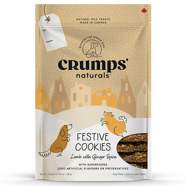 Crumps Holiday Festive Cookies Lamb &amp; Ginger Spice 270g/9.5oz