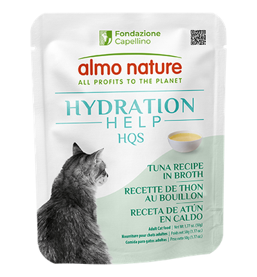 Almo Cat Hydration Help HQS Tuna In Broth 1.77oz/50g