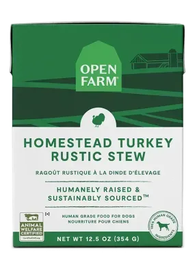 Open Farm Dog Homestead Turkey Rustic Stew 12.5oz/354g