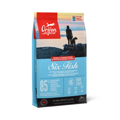 Orijen Dog Six Fish 25Lb/11.4Kg