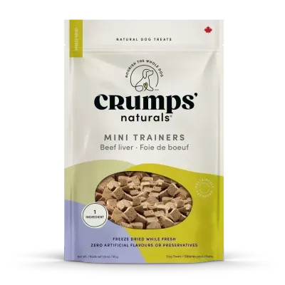 Crumps Freeze Dried Mini Trainers Beef Liver 55G