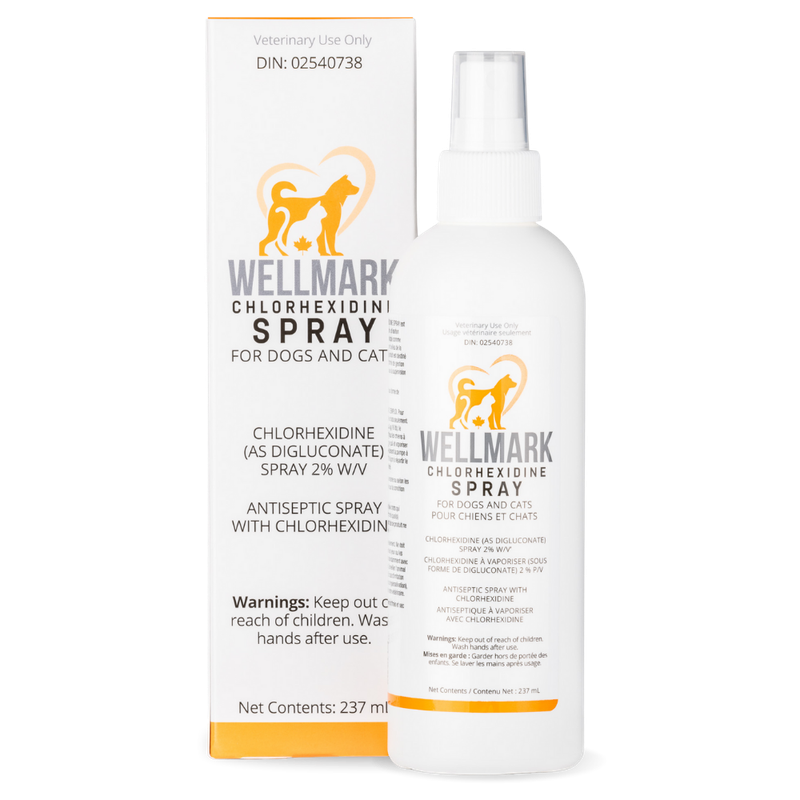 WELLMARK CHLORHEXIDINE SPRAY FOR DOGS &amp; CATS 237ml