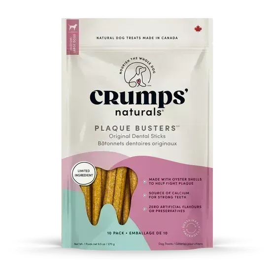 Crumps Original Plaque Busters Medium/Large Breed 7" 30Pk