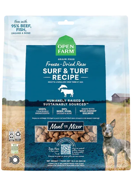 Open Farm Dog Freeze Dried Surf &amp; Turf Morsels 22oz/624g