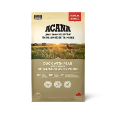Acana Dog Singles Duck &amp; Pear 23.8lb/10.8kg