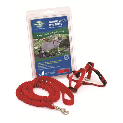 PETSAFE COME WITH ME KITTY HARNESS RED/CRANBERRY MEDIUM