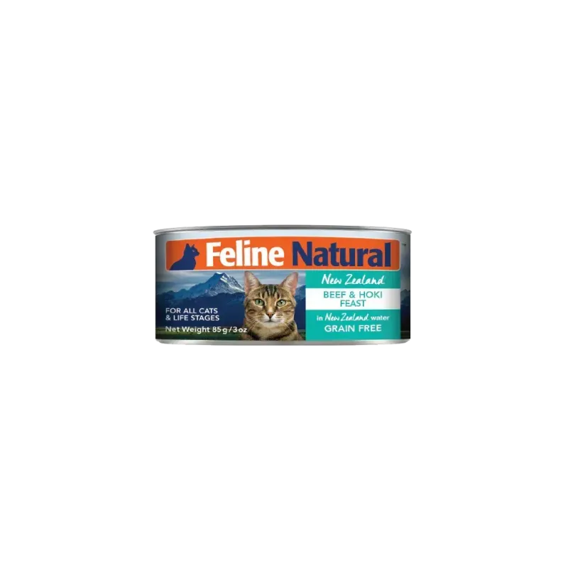 Feline Natural Beef &amp; Hoki Feast Can 3oz/85g