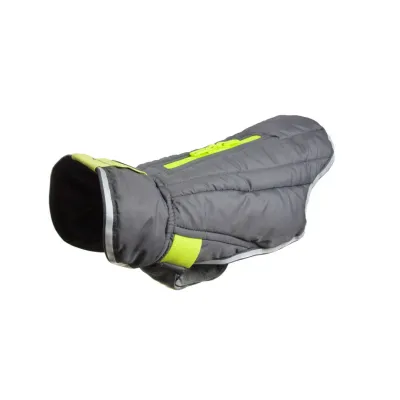 RC PETS NIMBUS PUFFER GRAPHITE &amp; LIME 16"