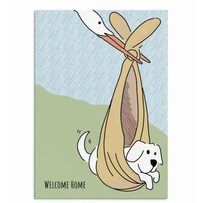 POOCHIE POST EDIBLE DOG CARD WELCOME HOME