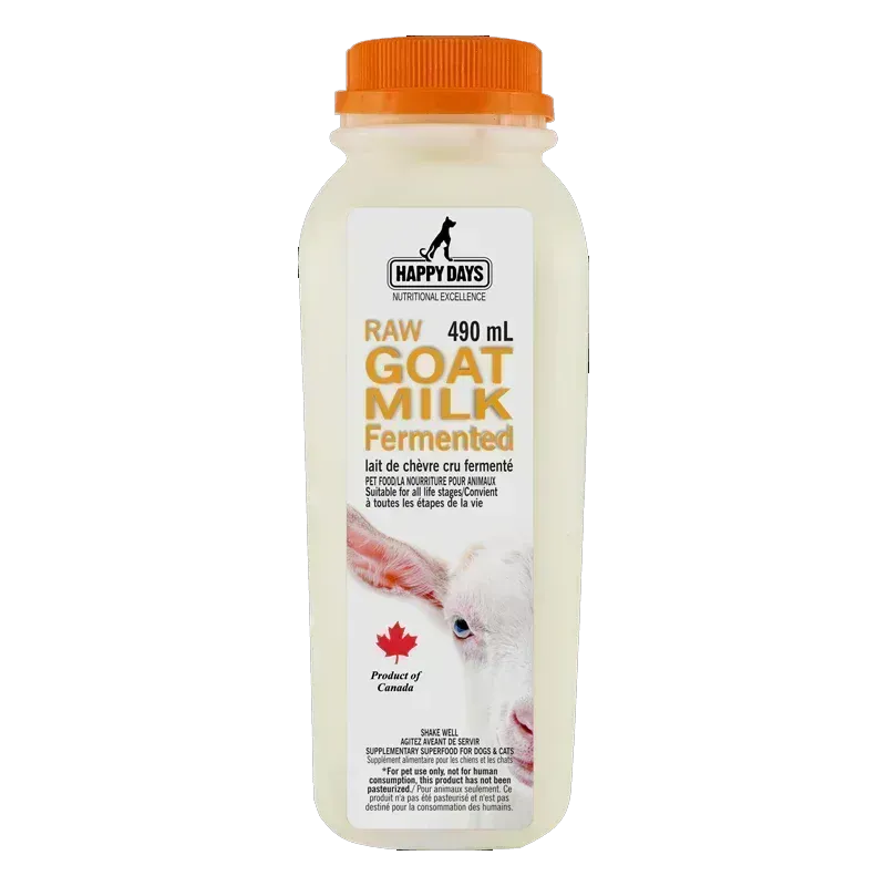 Happy Days Raw Goat Milk Kefir 16.5oz/490mL