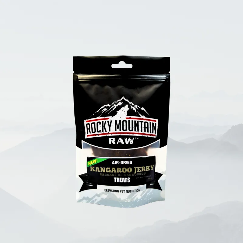 Rocky Mountain Raw Air Dried Kangaroo Jerky 50G