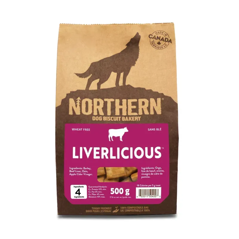 Northern Dog Biscuit Bakery Liver Crunch 500g/17.6oz