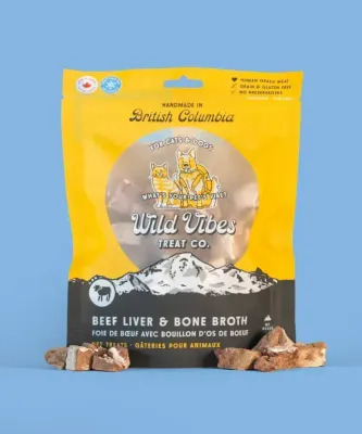 Wild Vibes Freeze Dried Beef Liver &amp; Bone Broth 80G